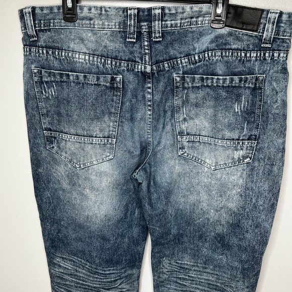 Diamond Dollar Men's Straight Leg Ripped Jeans Size 40/30 - Picture 8 of 14